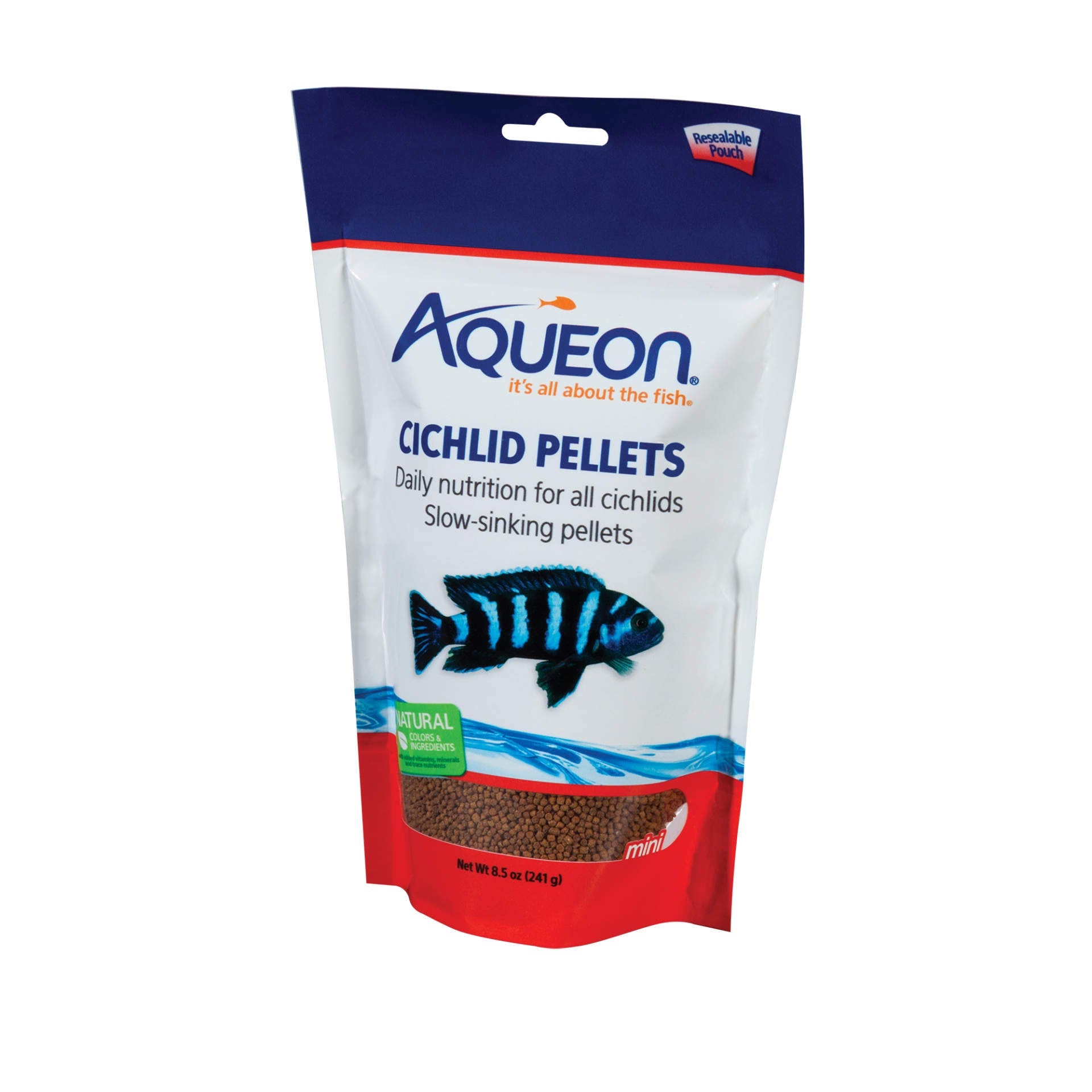 Aqueon Cichlid Pellets – 8.5 oz Premium Cichlid Fish Food