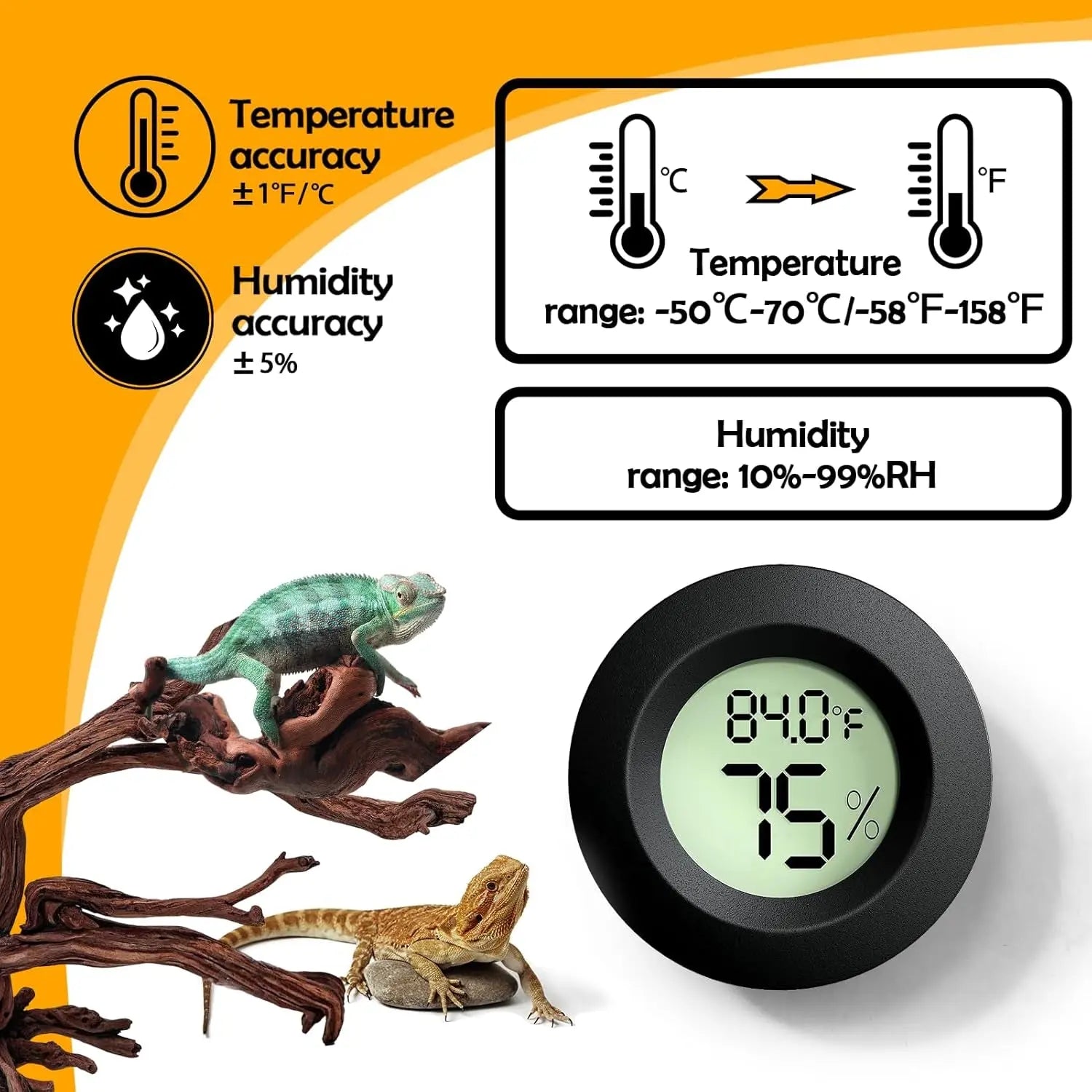 2 Pack Digital Thermometer Hygrometer