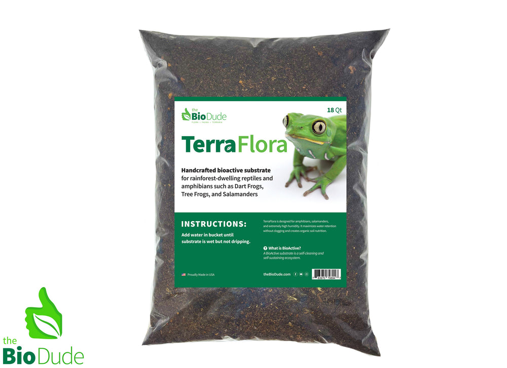 The Bio Dude - Terra Flora Bioactive Substrate 18 qt bag - Great for Dart and Tree Frogs