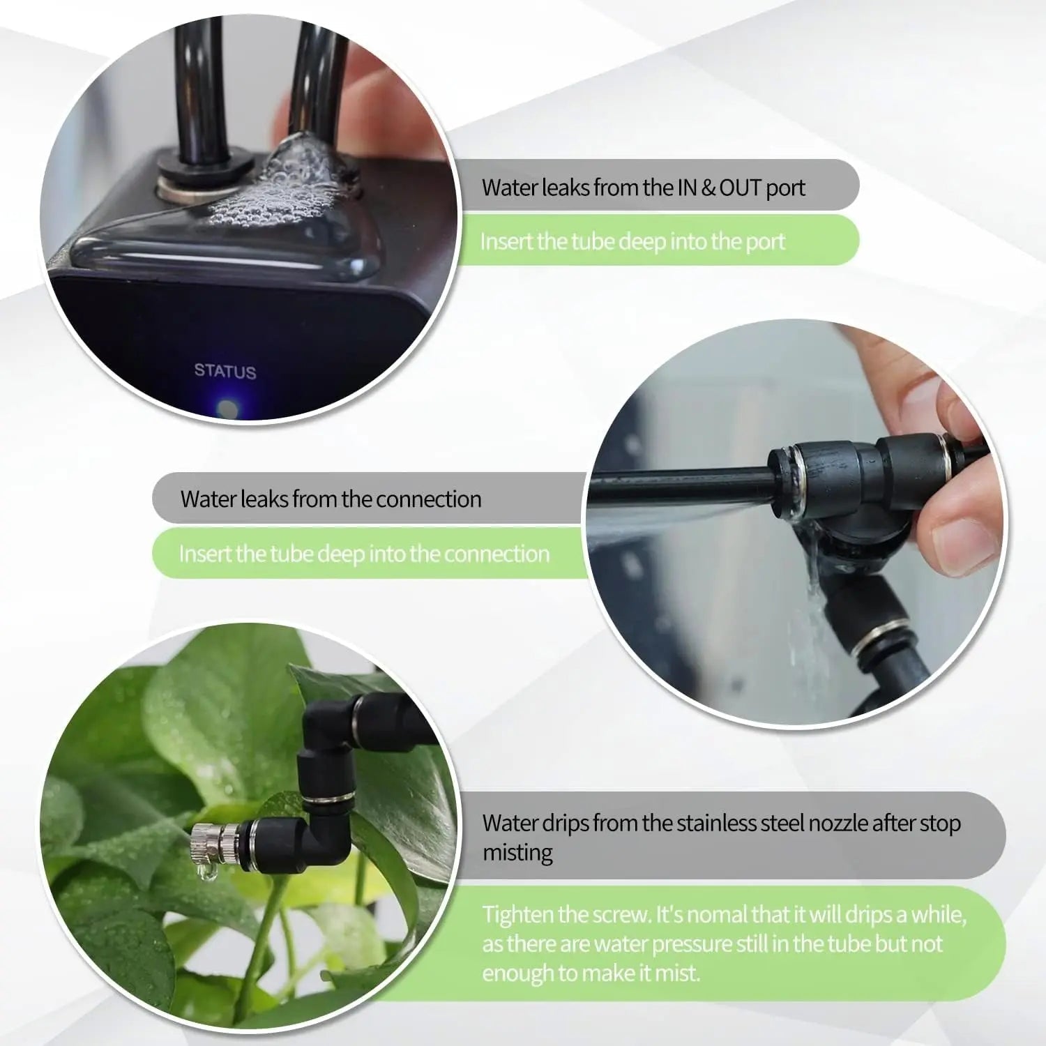 Terrarium Misting System Humidifier with Timer & Adjustable Nozzles