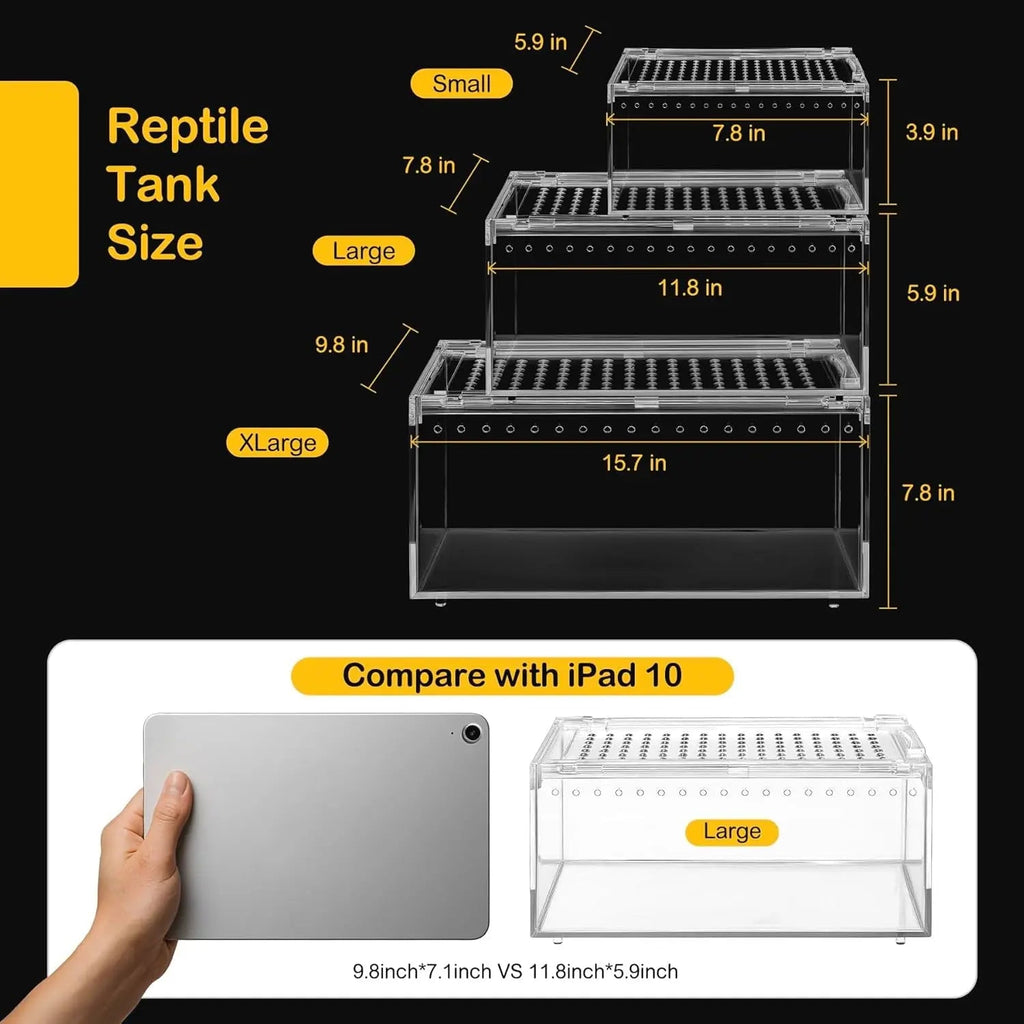 Acryllic Terrarium Starter Kit – Enclosure for Isopods, Jumping Spiders & Insects