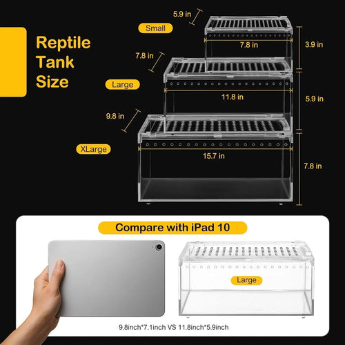 Acryllic Terrarium Starter Kit – Enclosure for Isopods, Jumping Spiders & Insects