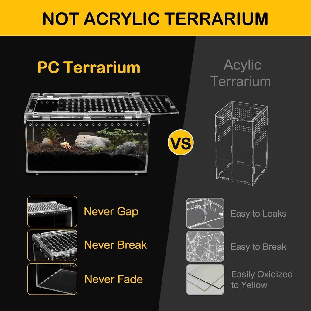 Acryllic Terrarium Starter Kit – Enclosure for Isopods, Jumping Spiders & Insects