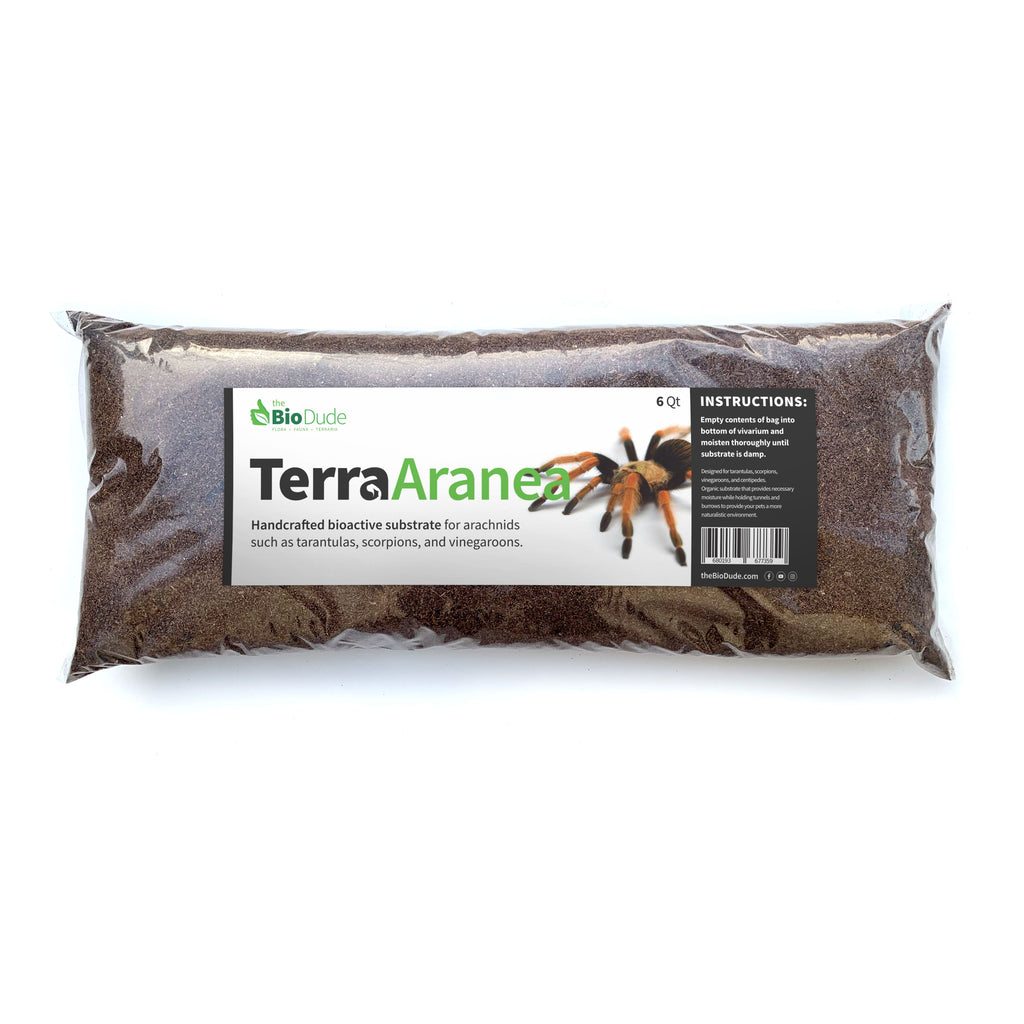 The Bio Dude - Terra Aranea Substrate for Tarantulas 6 qt - The Ultimate Invert Bioactive Substrate