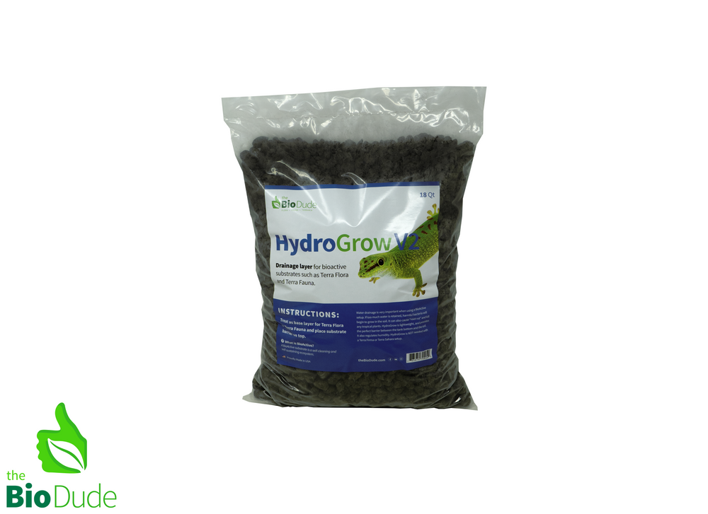 The Bio Dude - HydroGrow V2 Drainage Layer 18 qt - Drainage layer for terrariums