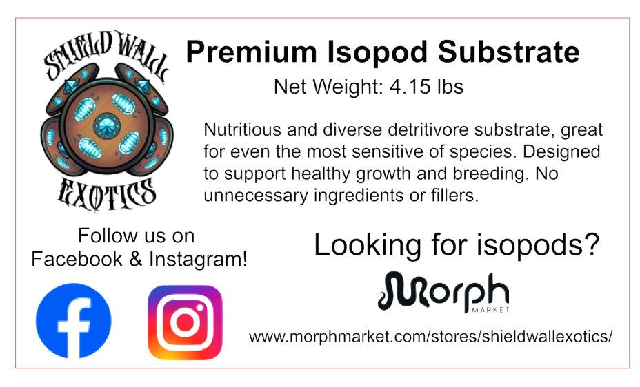 Premium Isopod Substrate (2 Sizes!) - Promotes Healthy Growth and Breeding!