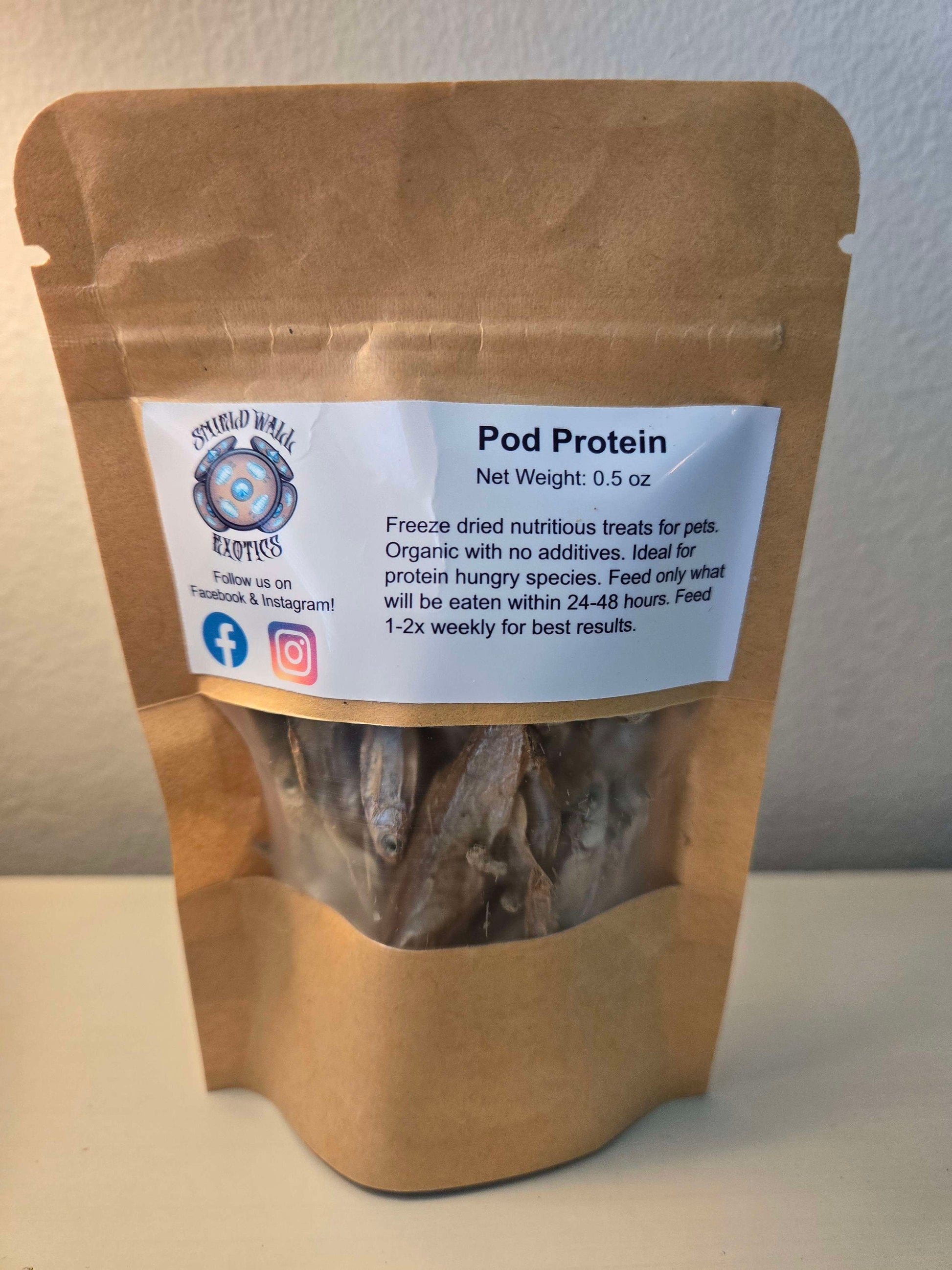 Pod Protein - Freeze Dried Minnows, Isopod Treats!