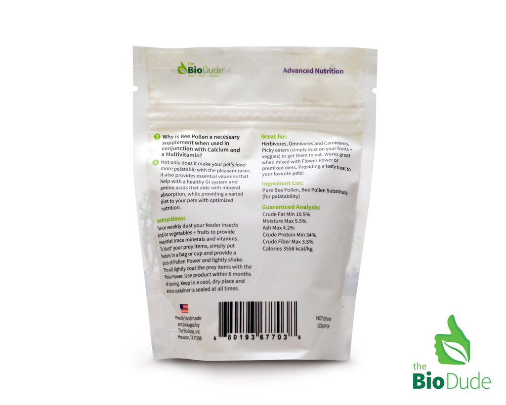 The Bio Dude - Pollen Power - Premium Bee Pollen Supplement