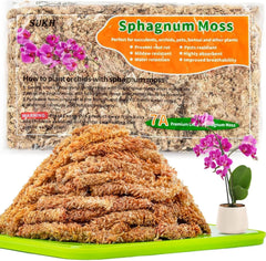 Sphagnum Moss 3oz – Dried Long‑Fiber Terrarium Moss for Isopods, Reptiles & Plants